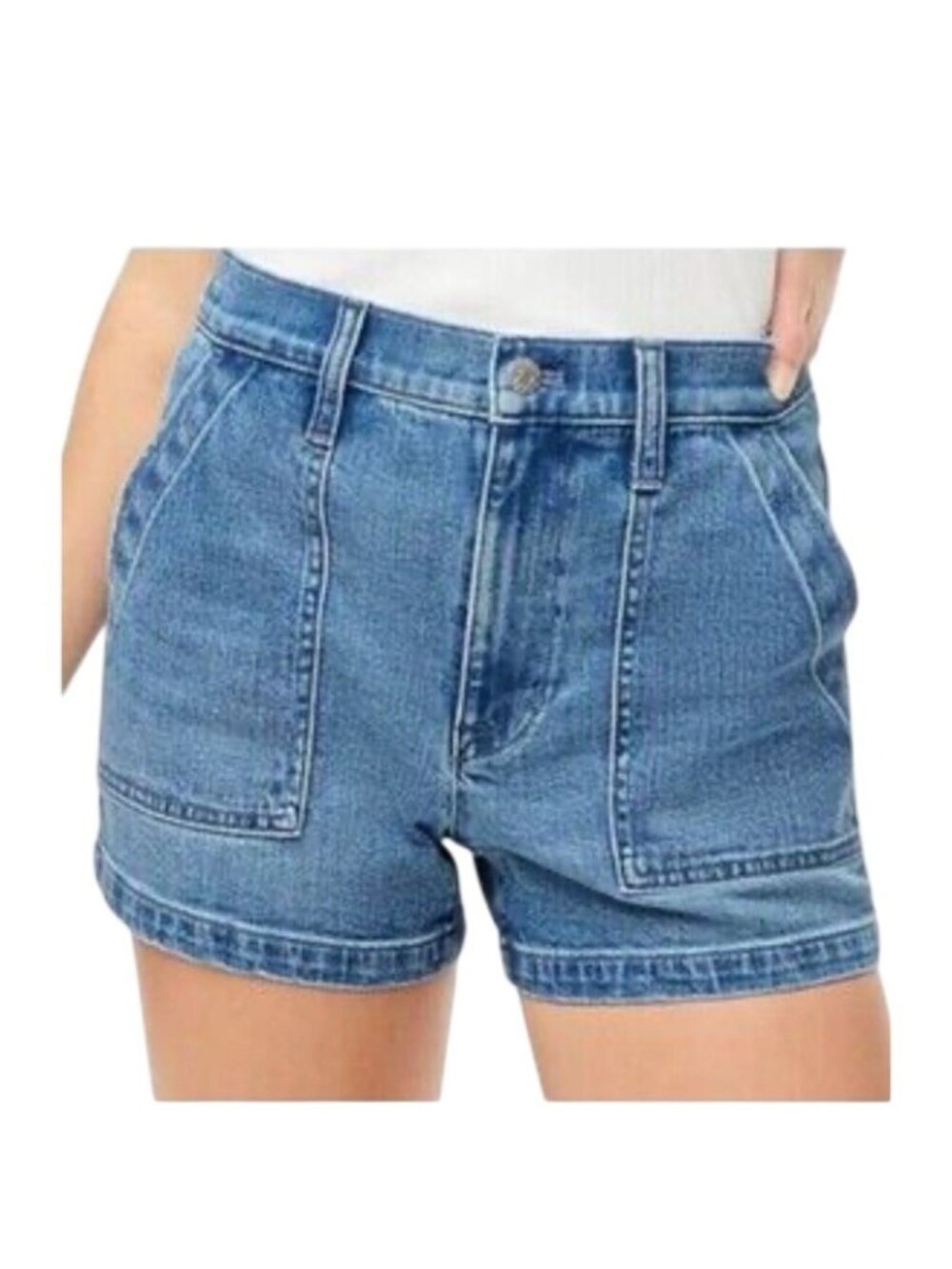 J Crew Factory Denim Shorts Womens Sz 30 Utility Blue Jean 3.5"  Skylar Wash NWT
